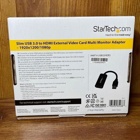StarTech.Com USB 3.0 to HDMI External Video Card Multi Monitor Adaptor - Picture 3 of 6